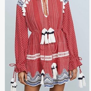 Hemant and Nandita Anew Red Long Sleeve Dress M